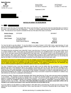 Notice of Intent to Accelerate 9-8-10-001 REDACTED